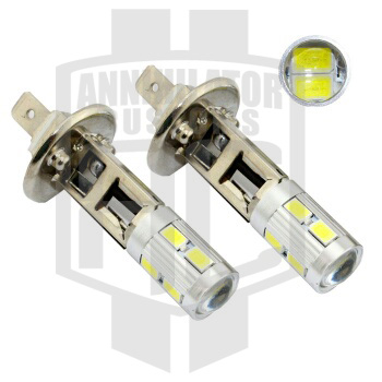 H1 10pc 5630 SMD LED Light Bulbs in Lens