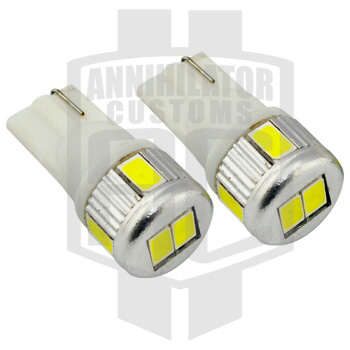 T10/W5W/194 6pc 5630 SMD LED Light Bulbs