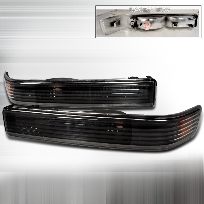 Bumper Lights Black for Chevrolet S10 years 1988-2004