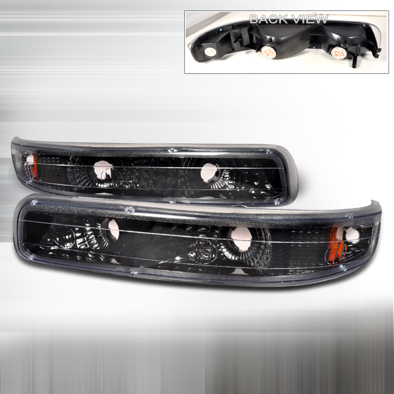 Bumper Lights Black for Chevrolet Suburban years 2000-2006