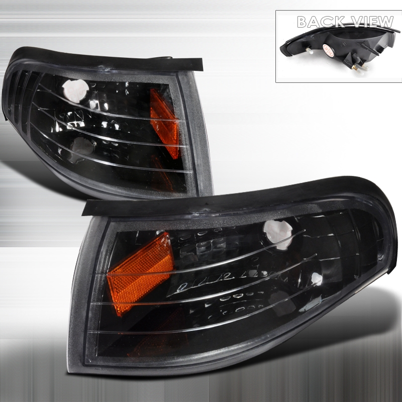 Corner Lights Black for Ford Mustang years 1994-1998