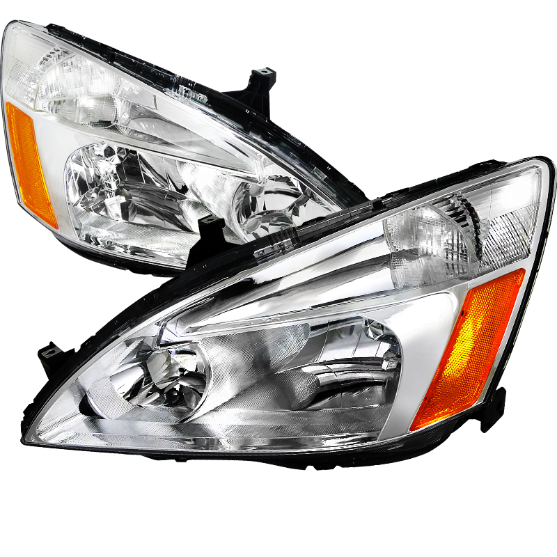 Euro Headlights Chrome Housing for Honda  Accord  years 2003-2008