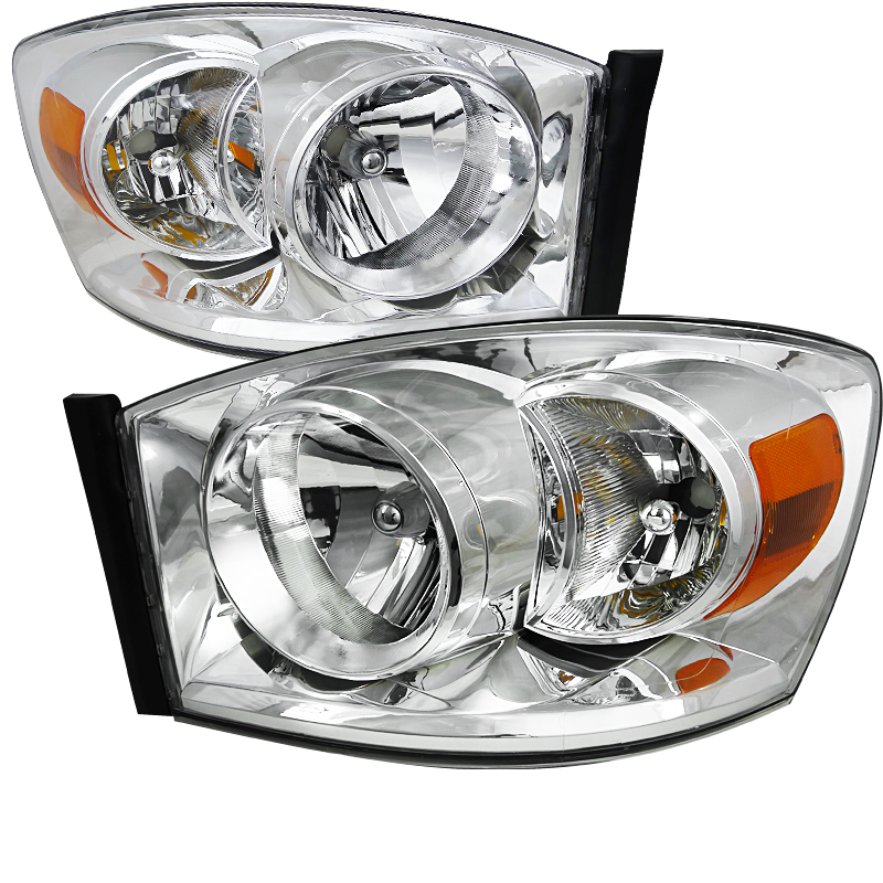 Euro Headlight Chrome Housing  for Dodge  RAM  years 2006-2008