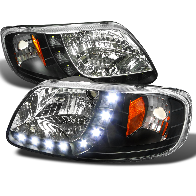 1 Piece Design LED Headlights  for Ford  F-150  years 1997-2003