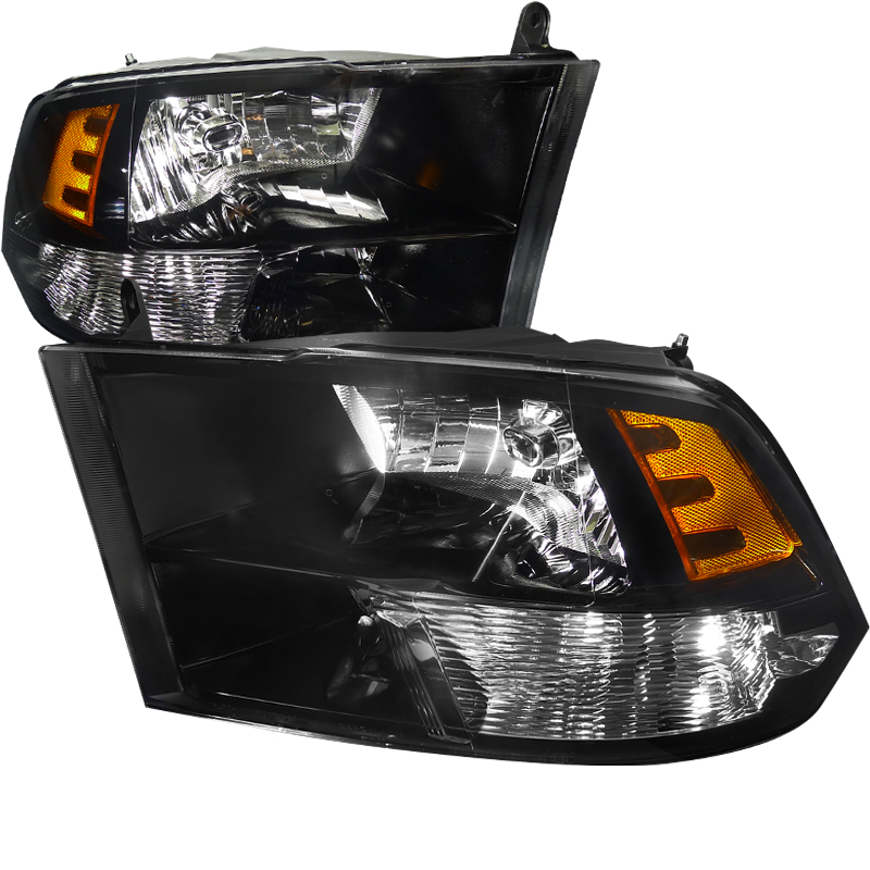 Black Housing Euro Headlight  for Dodge  RAM  years 2009-2011