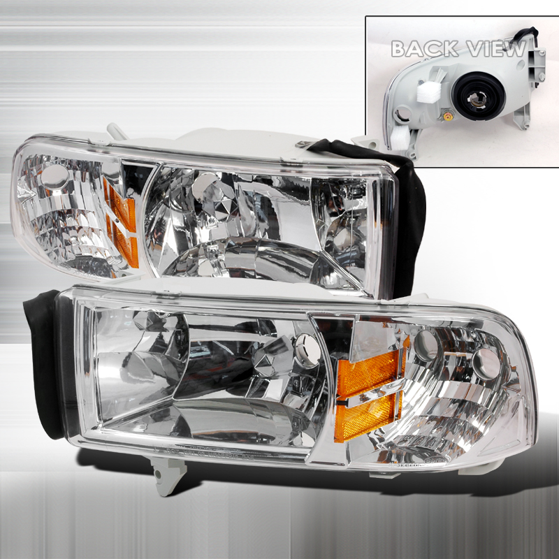 Crystal Housing Headlight Chrome for Dodge RAM years 1994-2001