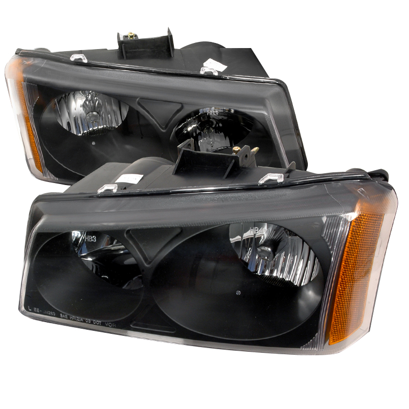 Crystal Housing Headlights Chrome for Chevrolet Avalanche years 2003-2006