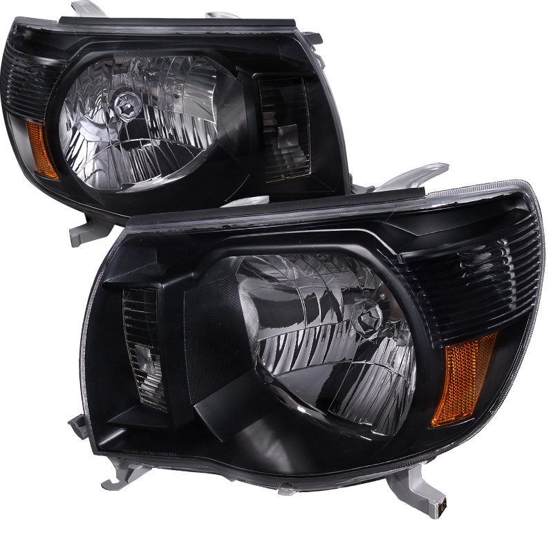 Crystal Housing Headlights Black for Toyota Tacoma years 2005-2011