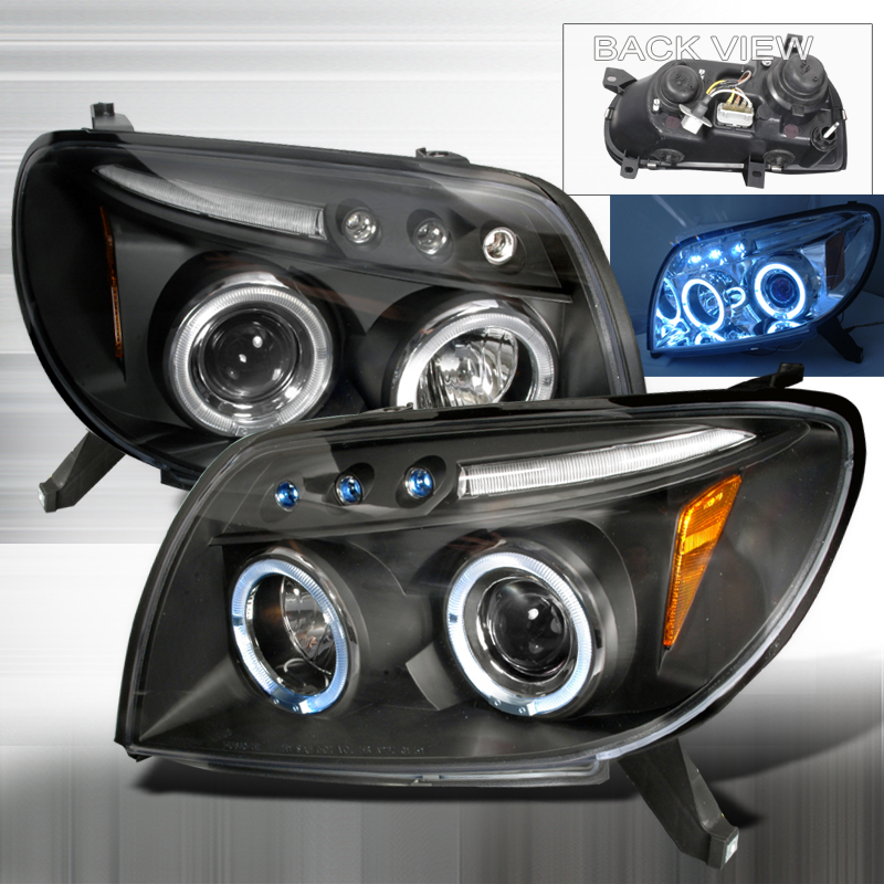 Halo LED Projector Black for Toyota 4 Runner years 2003-2005