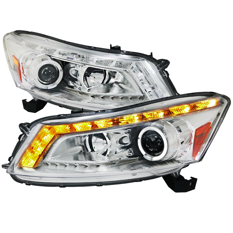 Projector Headlight Chrome Housing Sedan Model for Honda Accord years 2008-2011