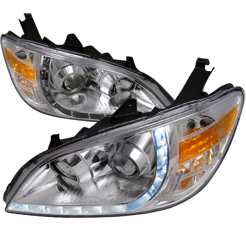 R8 Style Projector Headlight Chrome for Honda Civic years 2004-2005