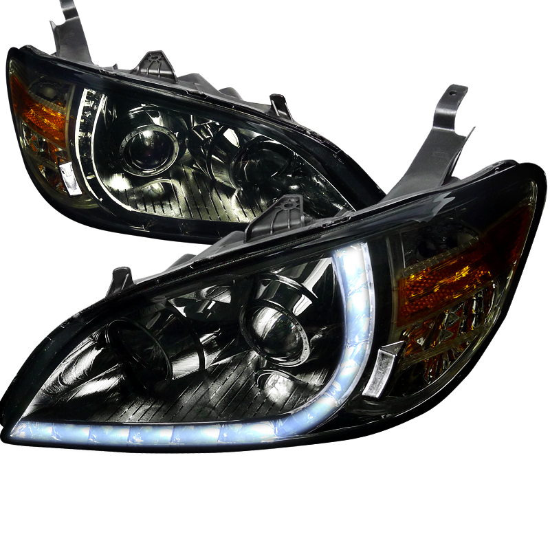 R8 Style Projector Headlight Smoke for Honda Civic years 2004-2005