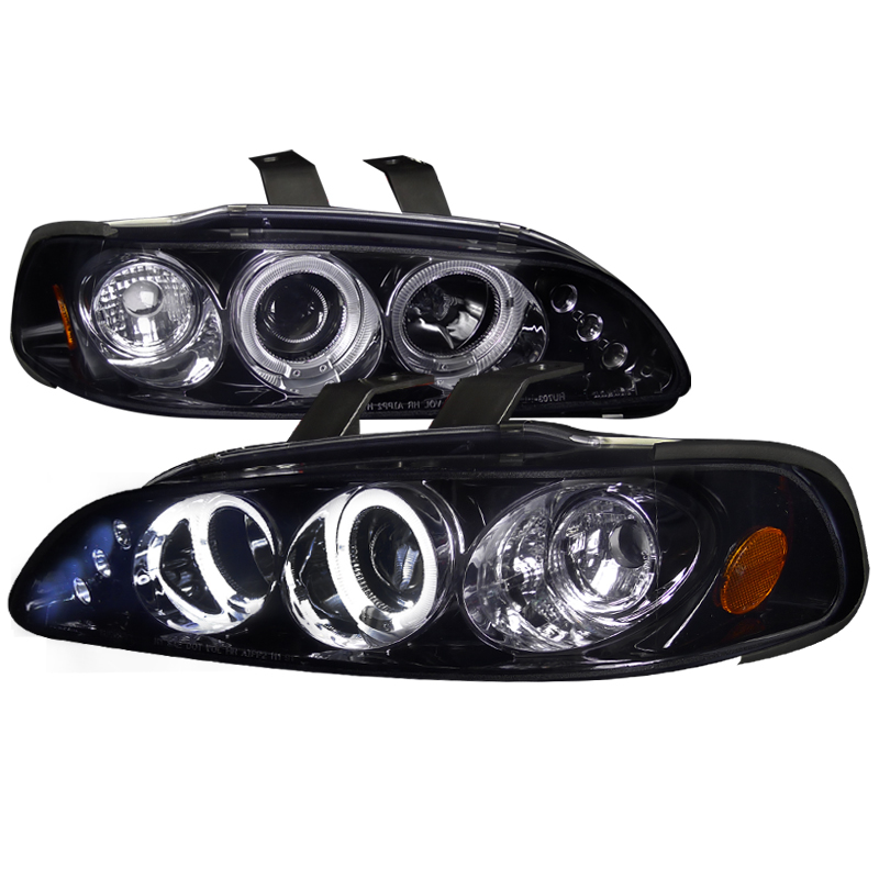 Smoked Lens Gloss Black Housing Projector Headlights for Honda Civic years 1992-1995