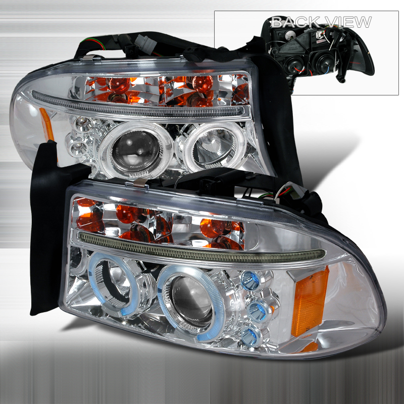 Halo LED Projector Chrome for Dodge Durango years 1998-2003