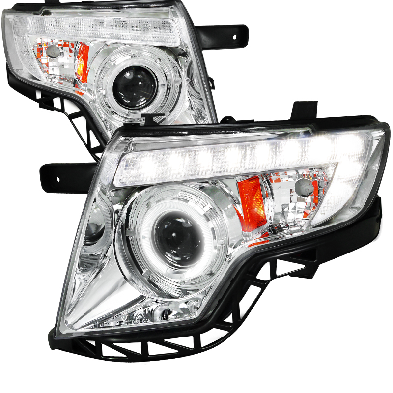 Projector Headlight Chrome Housing for Ford Edge years 2007-2010