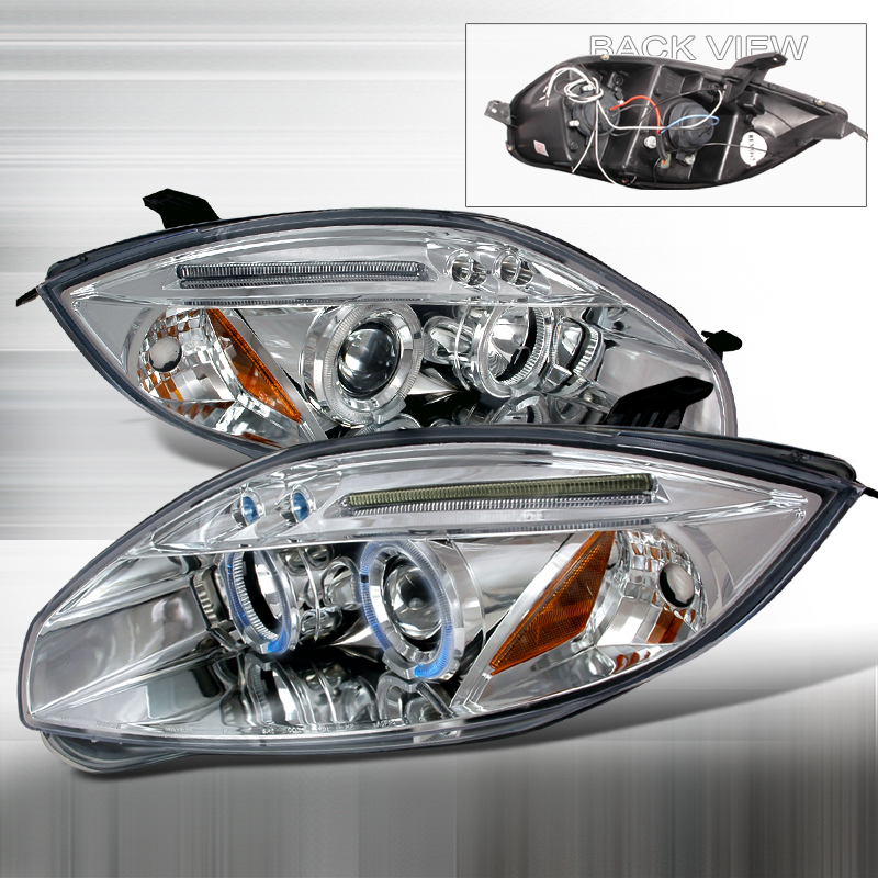 Halo LED Projector Chrome for Mitsubishi Eclipse years 2006-2008