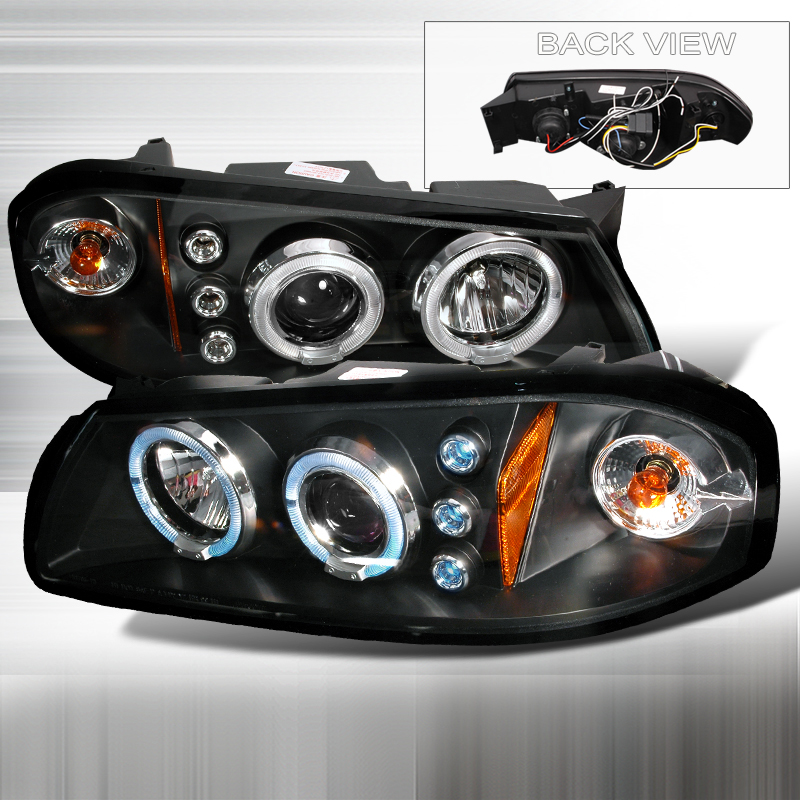 Halo LED Projector Black for Chevrolet Impala years 2000-2005