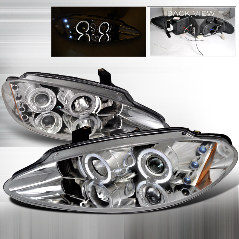 R8 Style Halo LED Projector Chrome for Dodge Intrepid years 1998-2004