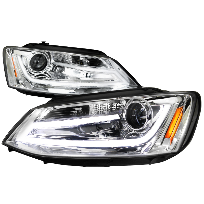 Projector Headlights Chrome for Volkswagen Jetta years 2011-2012