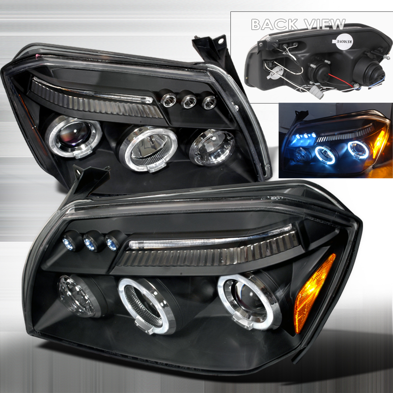 Halo LED Projector Black for Dodge Magnum years 2005-2008