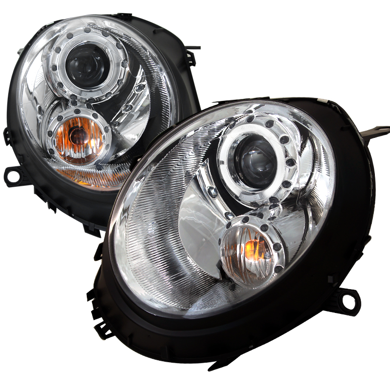 Chrome Housing Projector Headlights for Mini Cooper years 2007-2012