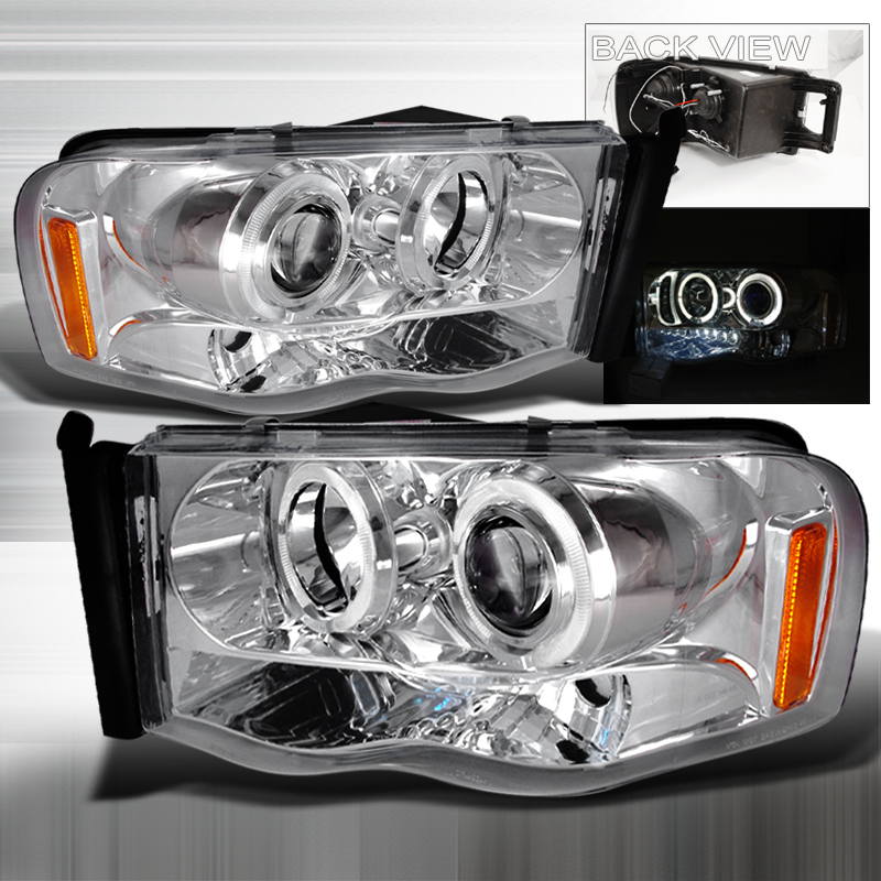 Halo LED Projector Chrome for Dodge RAM years 2002-2005