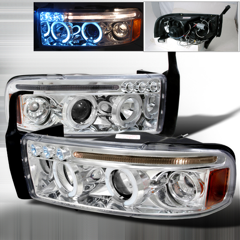 Halo LED Projector Chrome for Dodge RAM years 1994-2001