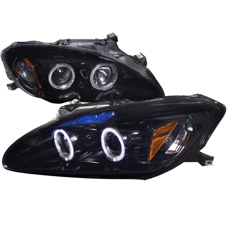 Smoked Lens Gloss Black Housing Projector Headlights, OE HID Compatible for Honda S2000 years 2000-2003