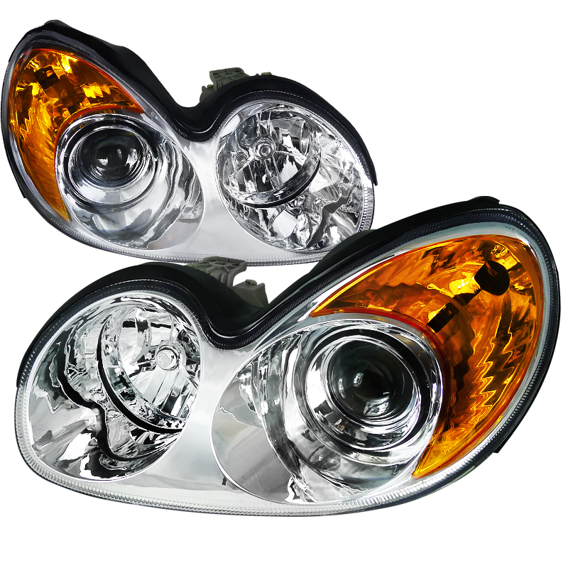 Projector Headlight Chrome Housing for Hyundai Sonata years 2002-2005