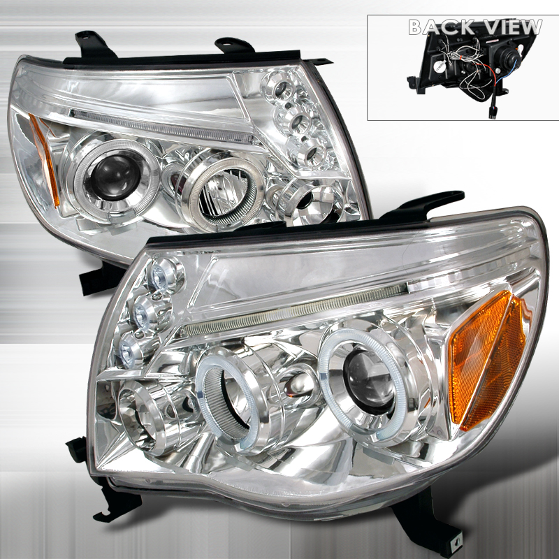 Halo LED Projector Chrome for Toyota Tacoma years 2005-2011