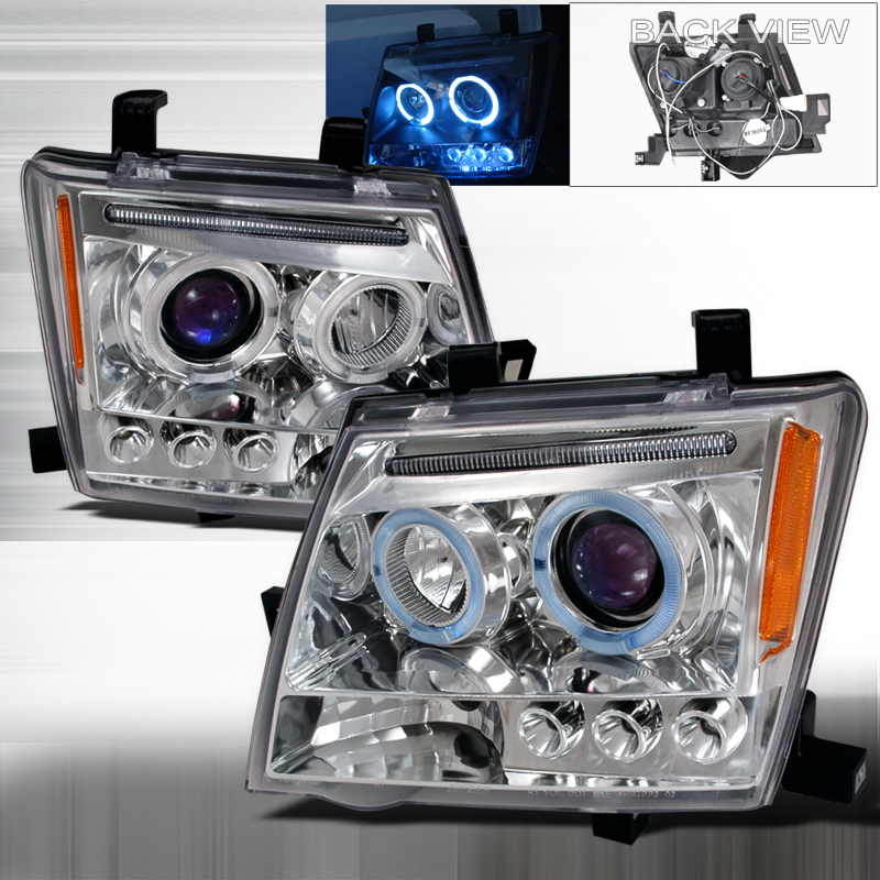 Halo LED Projector Chrome for Nissan Xterra years 2005-2012