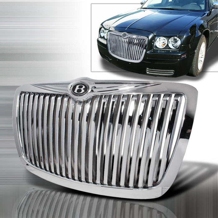 Vertical Chrome Grille for Chrysler 300C 2005 to 2009