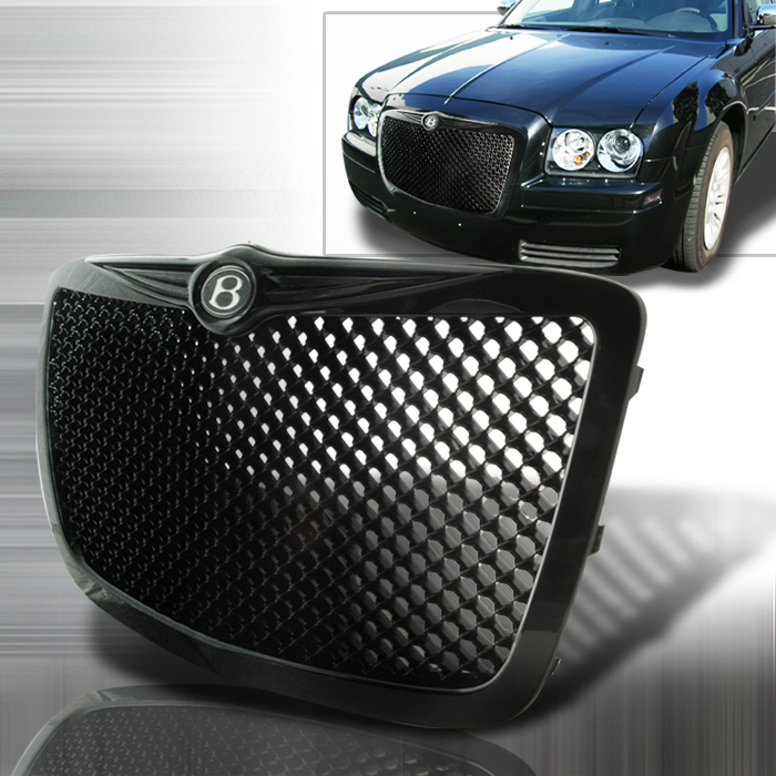 Black Mesh Grille for Chrysler 300C 2005 to 2009