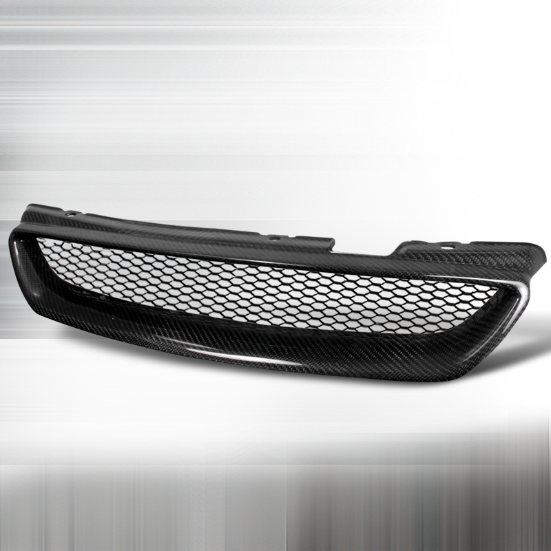 Type-R Style Carbon Grille for 2 Door Honda Accord 1998 to 2002