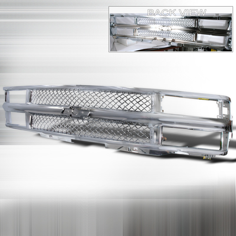 Vertical Chrome Grille for Chevrolet C10 1994 to 1999