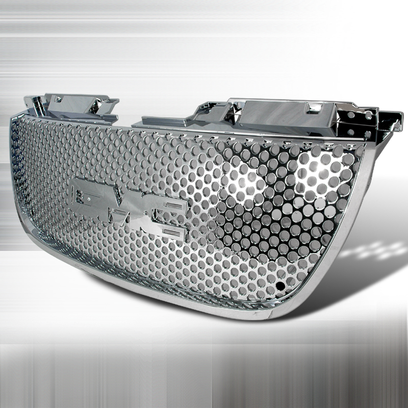 Punch Hole Style Chrome Mesh Grille for GMC Denali 2007 to 2008