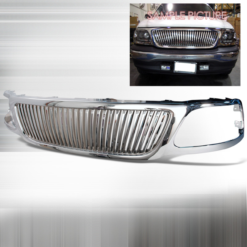 Vertical Chrome Grille for Ford F150 1999 to 2003