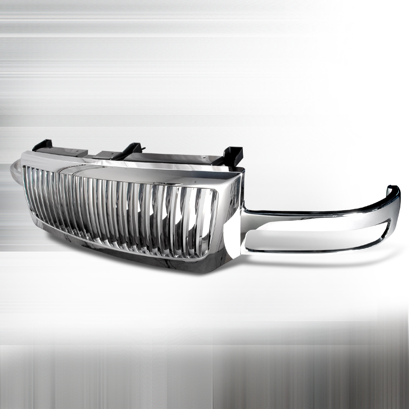 Vertical Chrome Grille for GMC Sierra 2003 to 2006