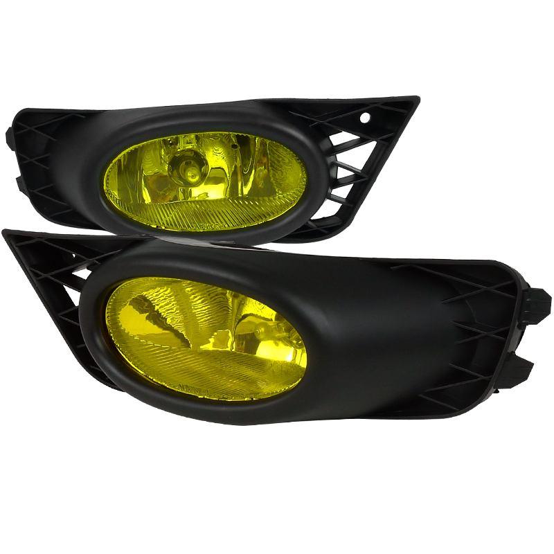 Yellow Fog Lights for Honda Civic 4 Door Years 2009-2012