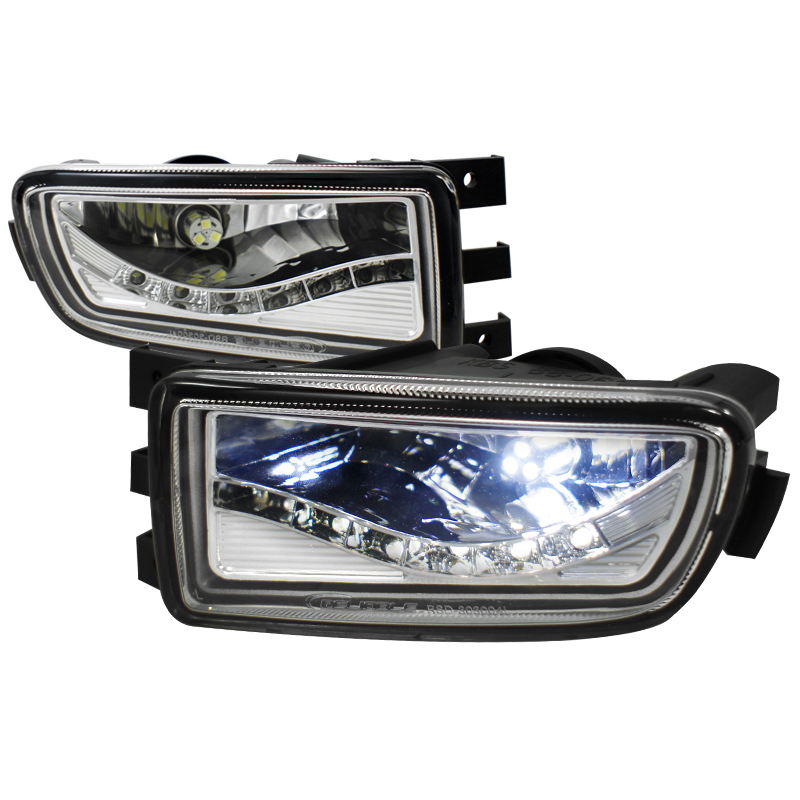 Fog Lights with DRL and LED bulbs for Lexus GS300 and GS400 Years 1998-2005