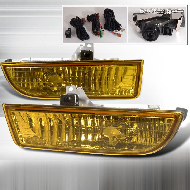 OEM Style Yellow Fog Lights for Honda Prelude Years 1997-2001