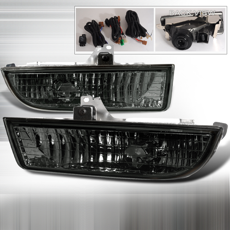 OEM Style Smoked Fog Lights for Honda Prelude Years 1997-2001