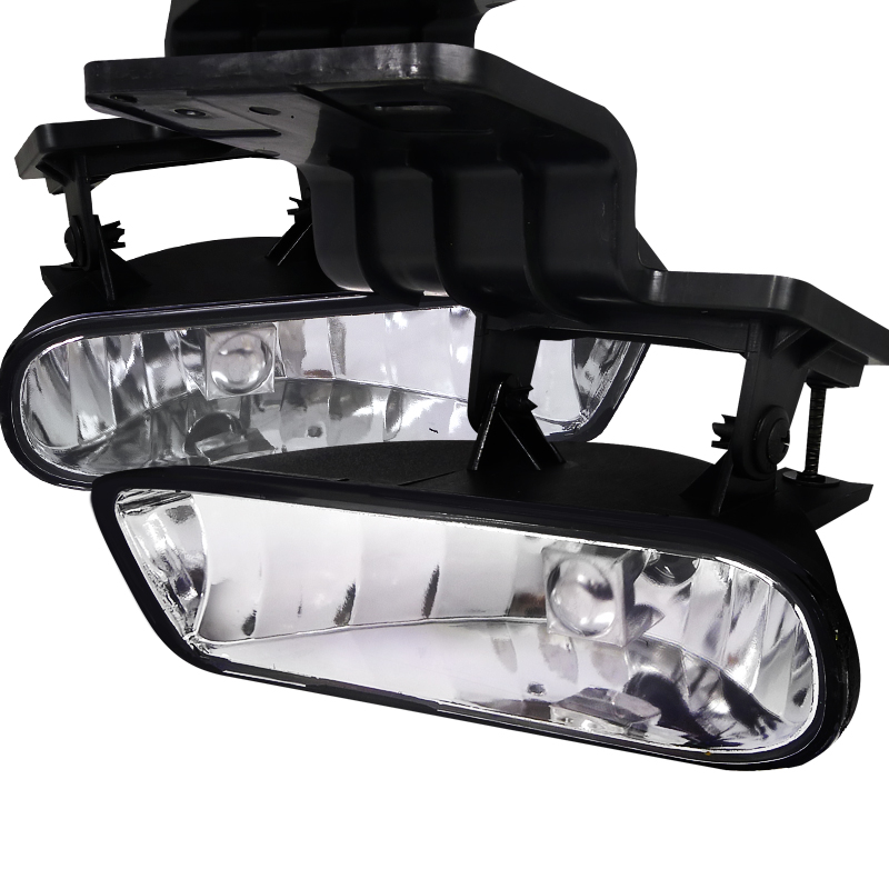 Clear Lens Fog Lights without Wiring Kit for Chevrolet Silverado Years 1999-2002