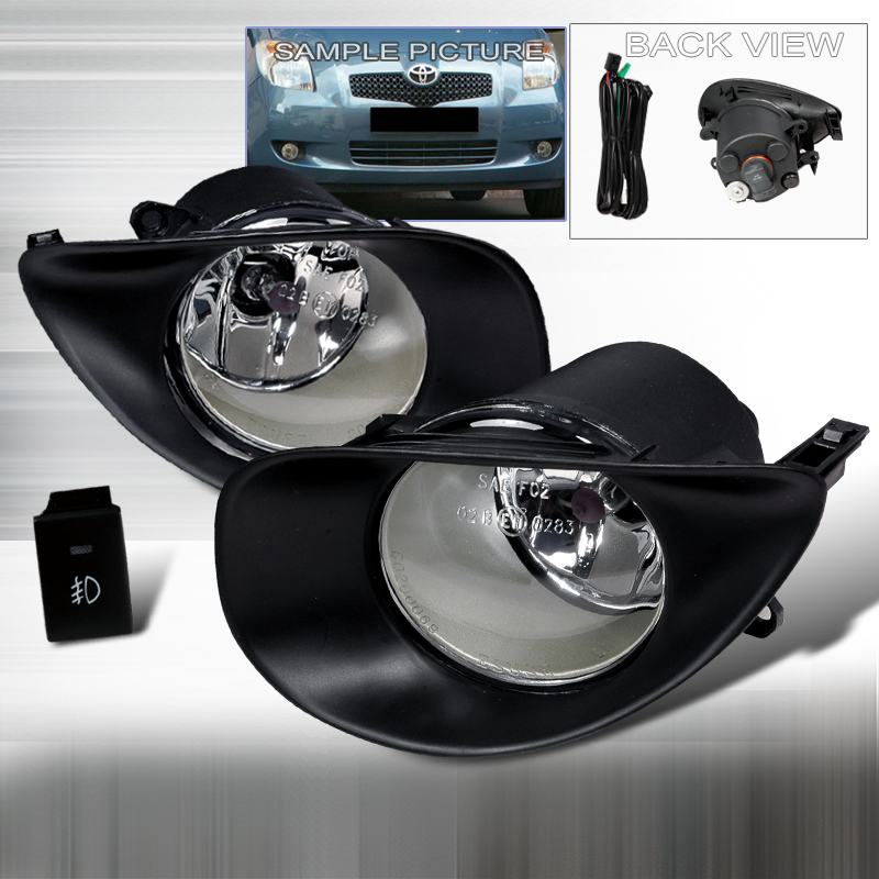 OEM Style Clear Fog Lights for Toyota Yaris 3 Door Years 2006-2009