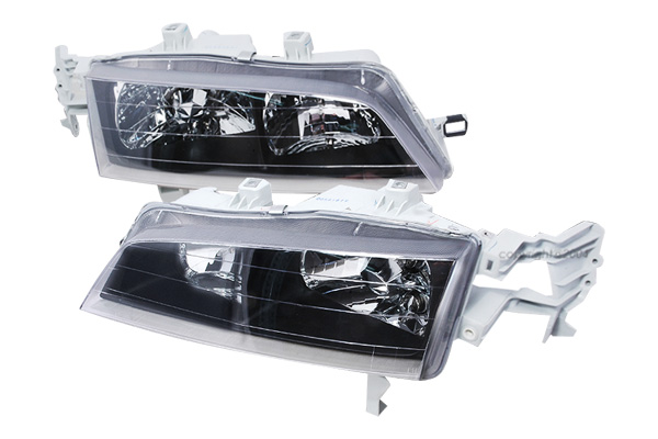 Crystal Housing Headlights Black for Honda Accord years 1994-1997