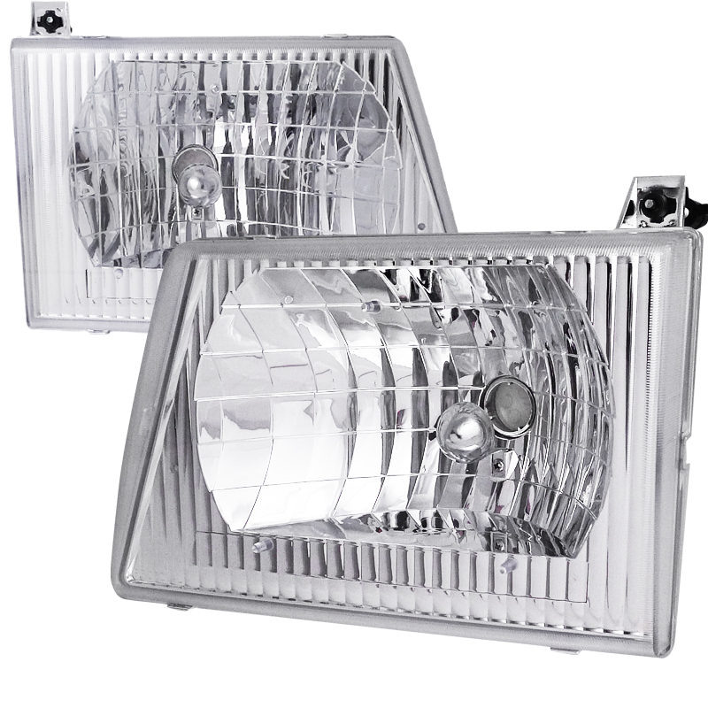 Euro Headlight Chrome Housing  for Ford  Econoline  years 1992-2006