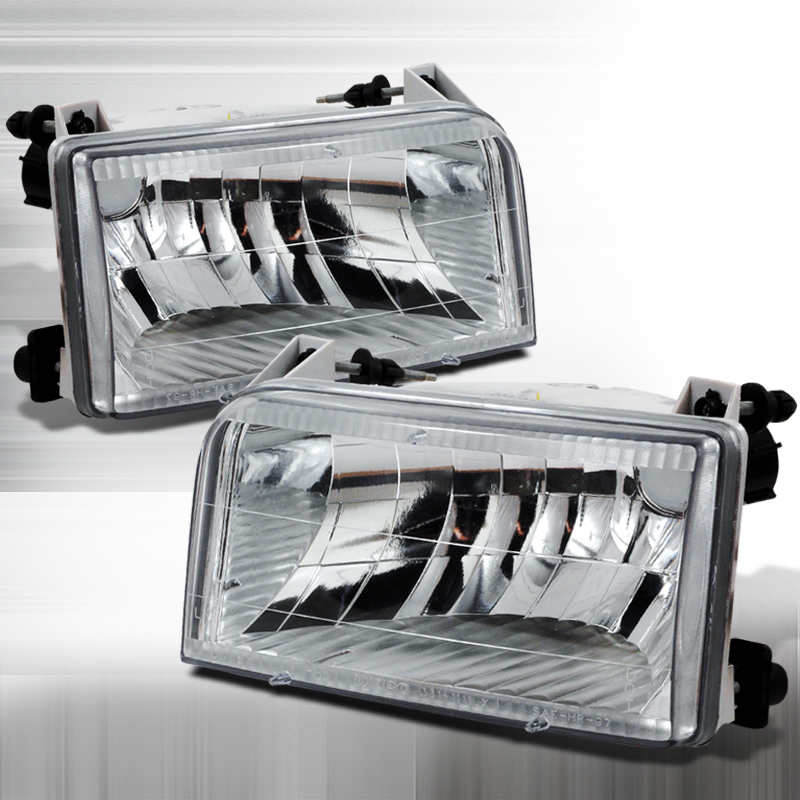 Crystal Housing Headlights Chrome for Ford F350 years 1992-1996