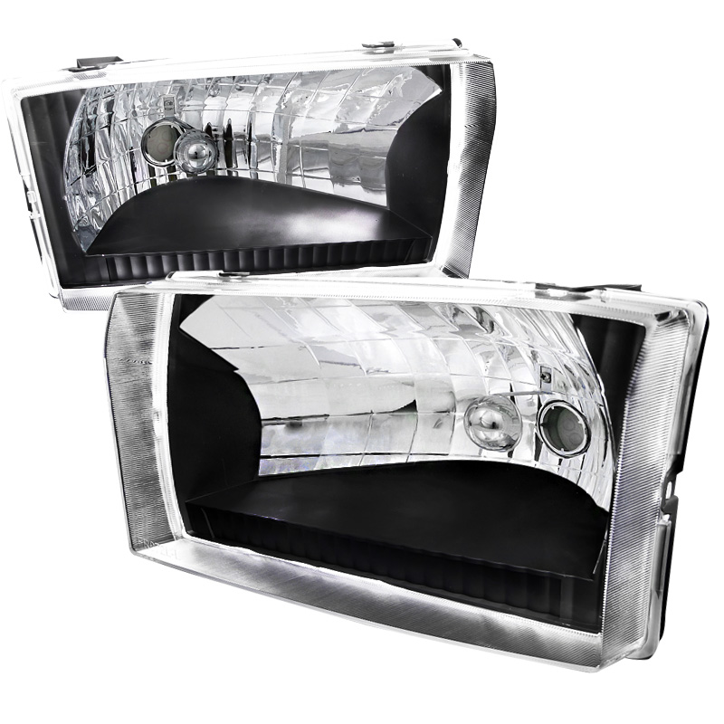 Black Housing Headlight  for Ford  F250  years 1999-2004