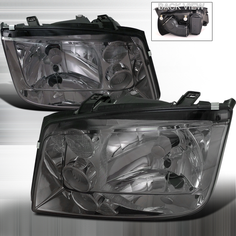 Euro Headlight Smoke Lens  for Volkswagen  Jetta  years 1999-2004