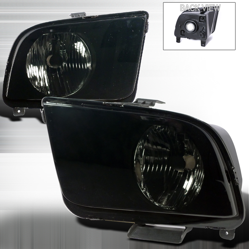 Euro Headlight Smoke Lens  for Ford  Mustang  years 2005-2009